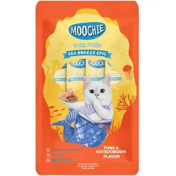 MOOCHIE Fairy Puree Thunfisch & Katsuobushi 5×15g Leckerbissen für Katzen