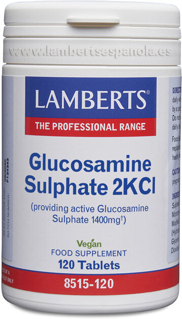 Lamberts Glucosamine Sulfate 2Kci 1400 mg 120 Tabs 8515-120