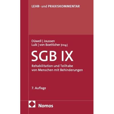 Sozialgesetzbuch IX: SGB IX, Gebundene Ausgabe von , Nomos, 978-3-8487-7450-0