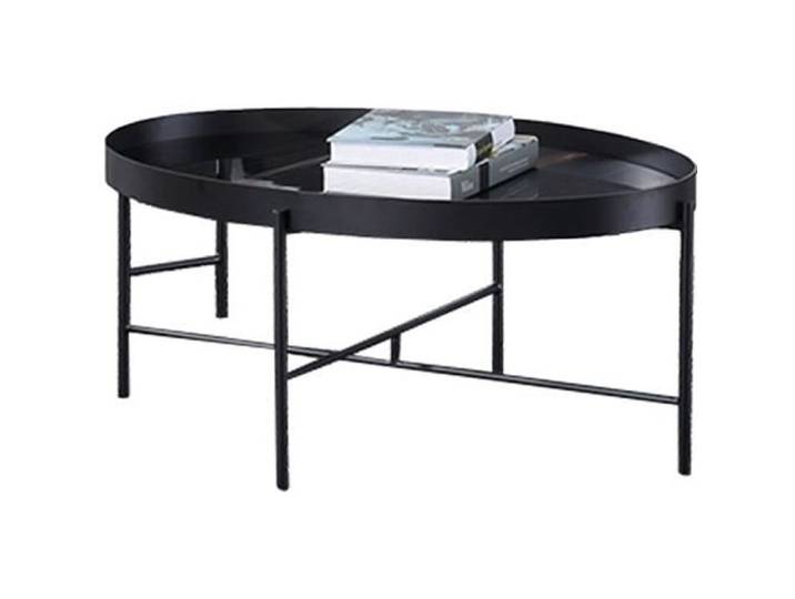 Table basse marbre PINTO - Noir - Noir