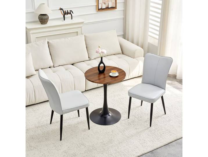 Table et chaises Table ronde de 60 cm / petite table à manger en MDF Diamètre 60 cm Merci de votre compréhension