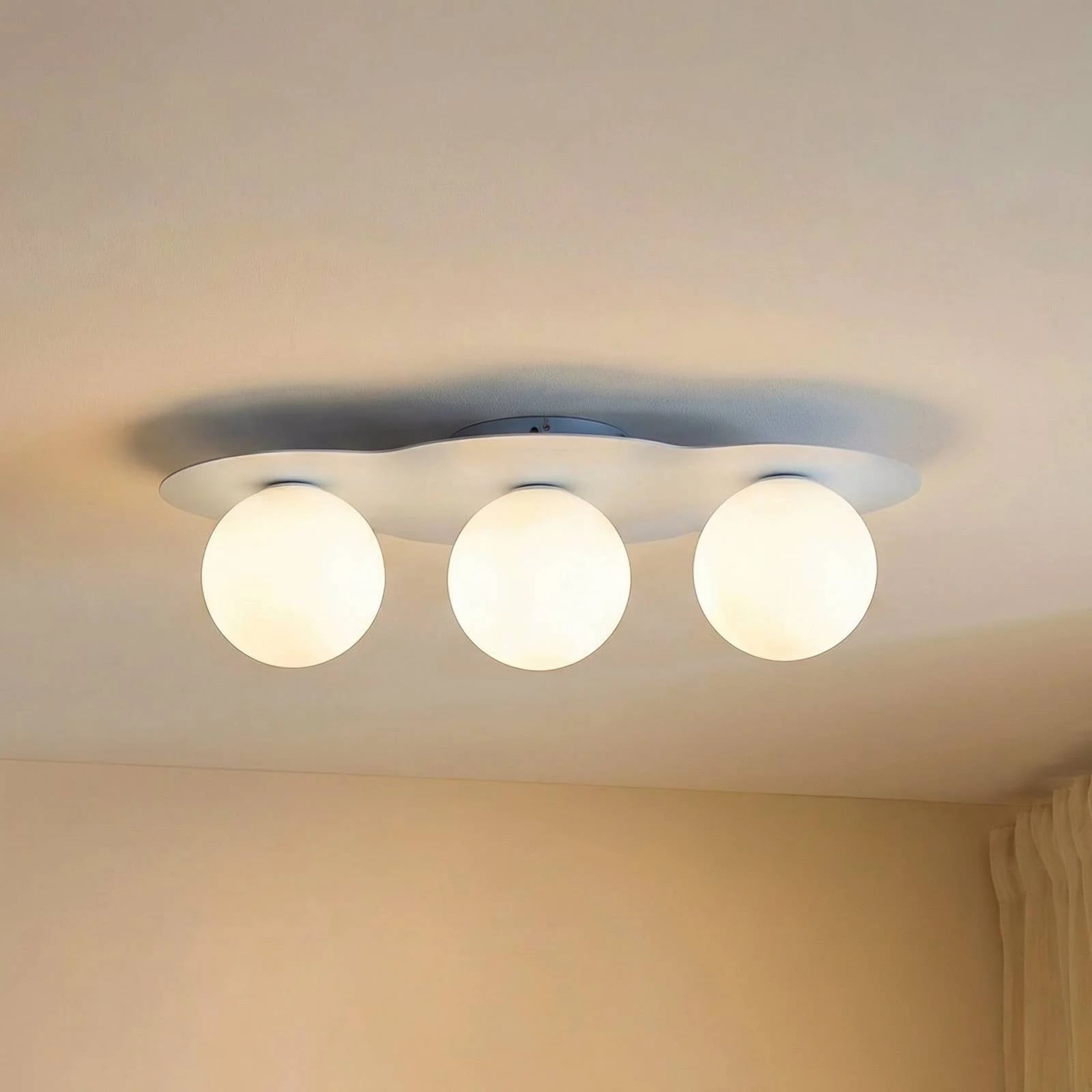 TK Lighting Cloud Plafondlamp Blauw - Dimbaar - Voor Kinderkamers