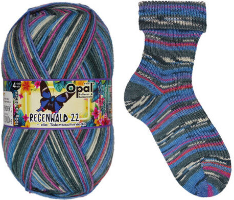 Opal Sockenwolle "Regenwald – Seiltänzerin der Blüten"