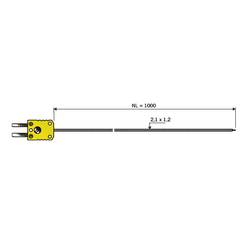 B + B Thermo-Technik 06441402-30 Luftfühler kalibriert (DAkkS-akkreditiertes Labor) -50 bis +400 °C Fühler-Typ K 06441402-30-D