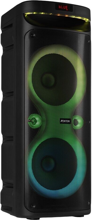 Coluna Portátil Amp. 240W Bluetooth/USB/microSD c/ LED´s + Microfone + Comando (TRACK610) - FENTON