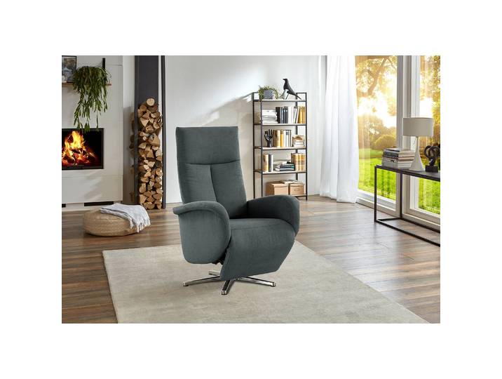 Relaxsessel Nesebar II Grau Flachgewebe Olea Manuelle Verstellung ohne Aufstehhilfe/Relaxfunktion 75 x 112 x 82cm