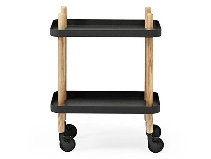 Normann Copenhagen Block Table de Service\, Acier allié\, Noir\, 64x50x35cm