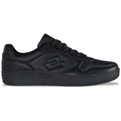 Sneaker LOTTO, Damen, Gr. 39, schwarz, Synthetik, unifarben, Schuhe Sneaker, - im Lowcut-Basketballdesign