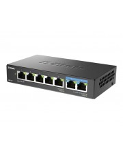 D-Link DMS 107 Switch unmanaged 5 x 10/100/1000 + 2 x 2.5GBase-T Desktop wandmontierbar (DMS-107/E)
