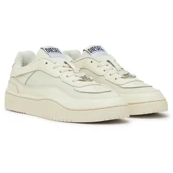 DIESEL Herren Sneaker - S-OVAL SKATE LOW, Schnür-Schuhe, Leder Beige / EUR 45
