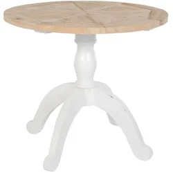 CLP Esstisch Roswell 90 cm   Farbe: natur/weiß