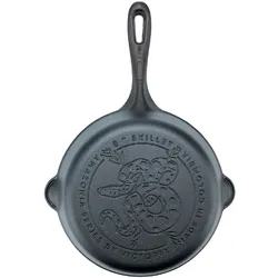 Gusseisenpfanne Induction 20cm für Feuer, Grill Cast Iron Skillet ohne PTFE, Victoria, 34726 Amazonía