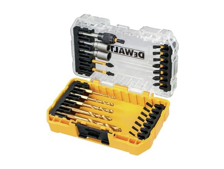 DEWALT Boor- en bitset 25-dlg. slagf. HSS-G