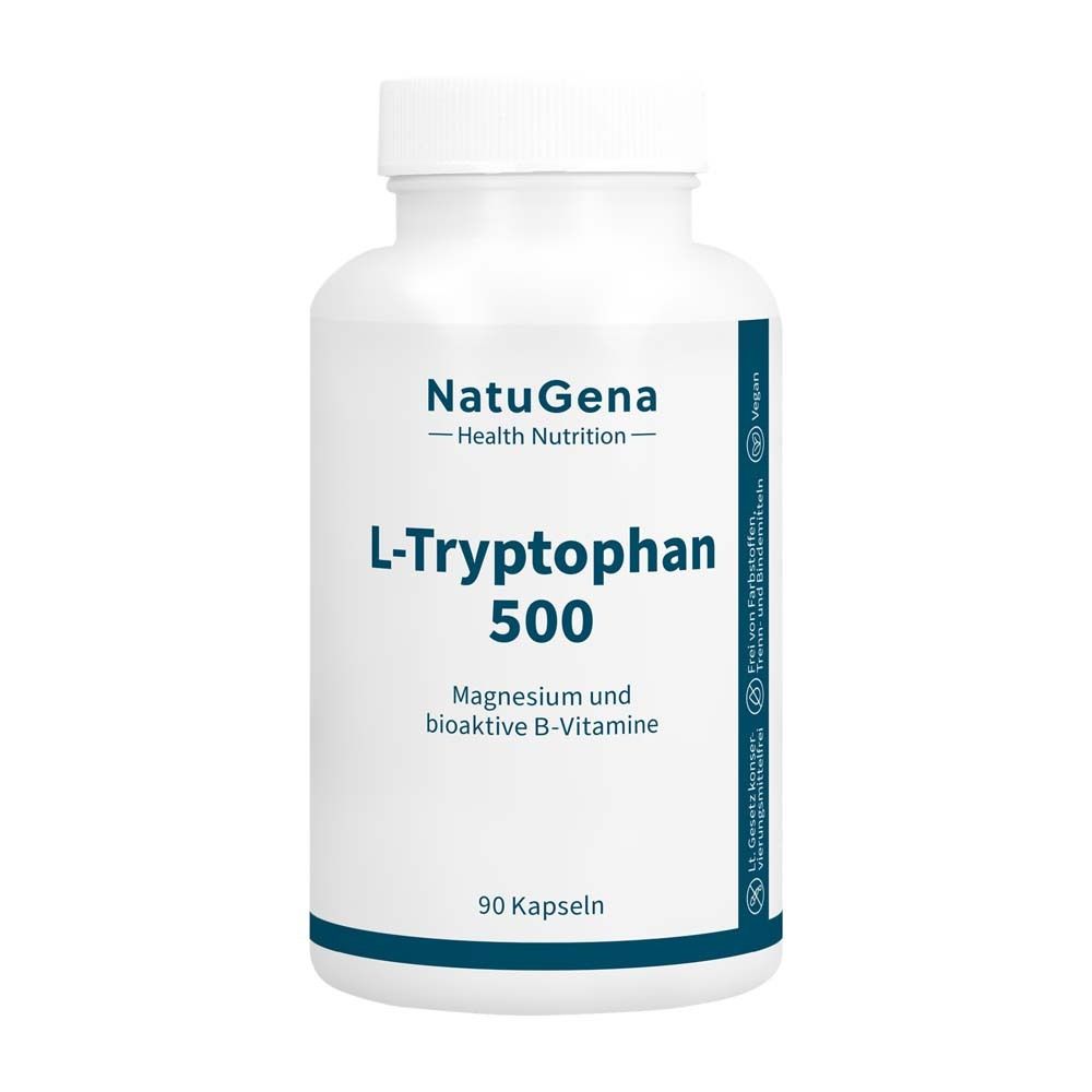L-Tryptophan 500 Magnesium+B-Vitamine Kapseln 90 St