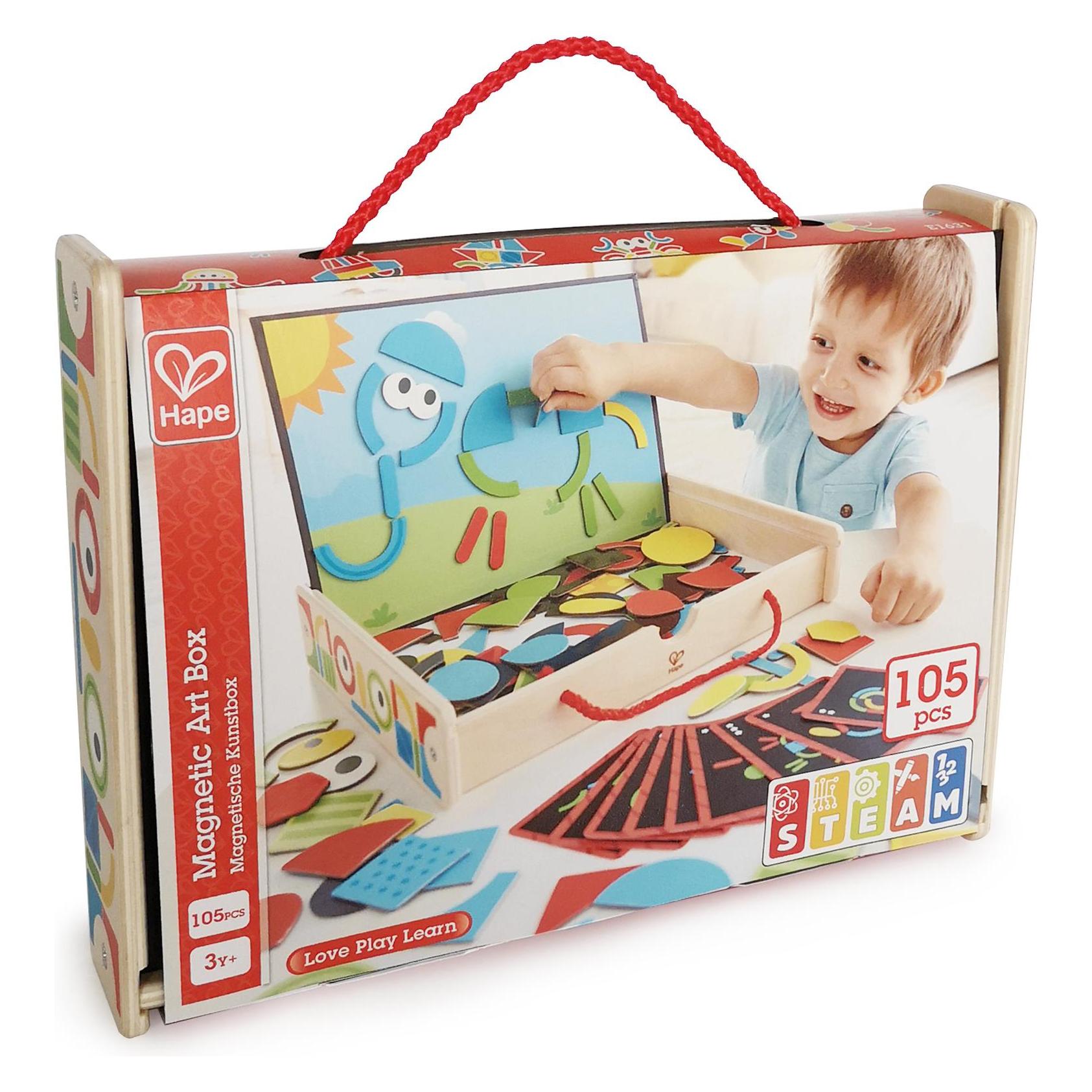 Hape Magnetische Kunstbox (Deutsch, Englisch, Französisch, Italienisch, 3 - 6 Jahre) (E1631)