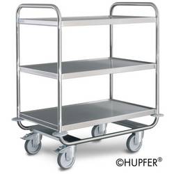HUPFER 01.1232.2 Etagenwagen Feststeller Edelstahl verzinkt Traglast (max.): 200 kg Edelstahl