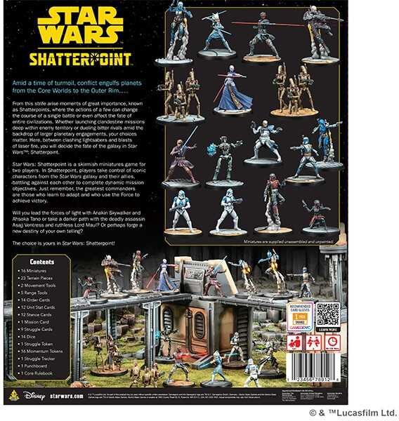 Star Wars: Shatterpoint Core Set - Miniatures Skirmish Game, Ages 10+, by Atomic Mass Games
