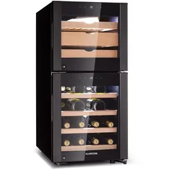 El Dorado 89 Käse & Weinkühlschrank 2 Zonen Touch 89L LED Schwarz 89 Liter