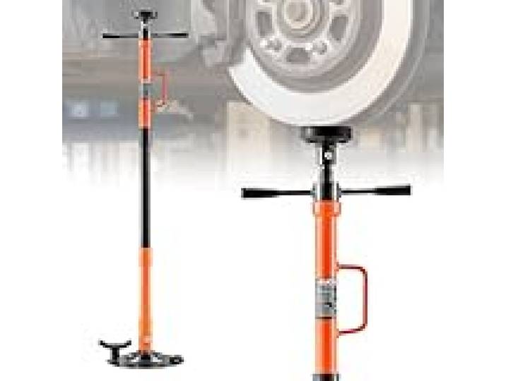 VEVOR Support de Fosse et de sous Pont 1 t, Chandelle Haute à Hauteur Réglable, pour Entretien Voiture Sécurité Stabilisation Atelier, Vis Autobloquante, Poignée Pivotante Montée sur Roulement