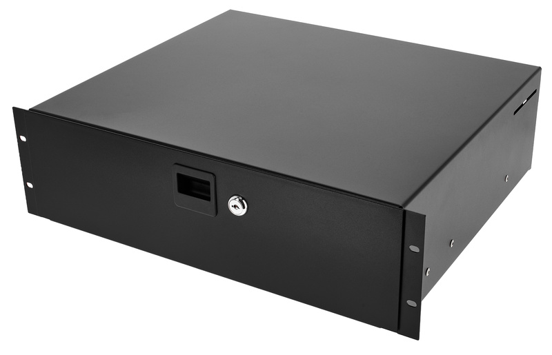 Adam Hall 87403 Rack Drawer nero