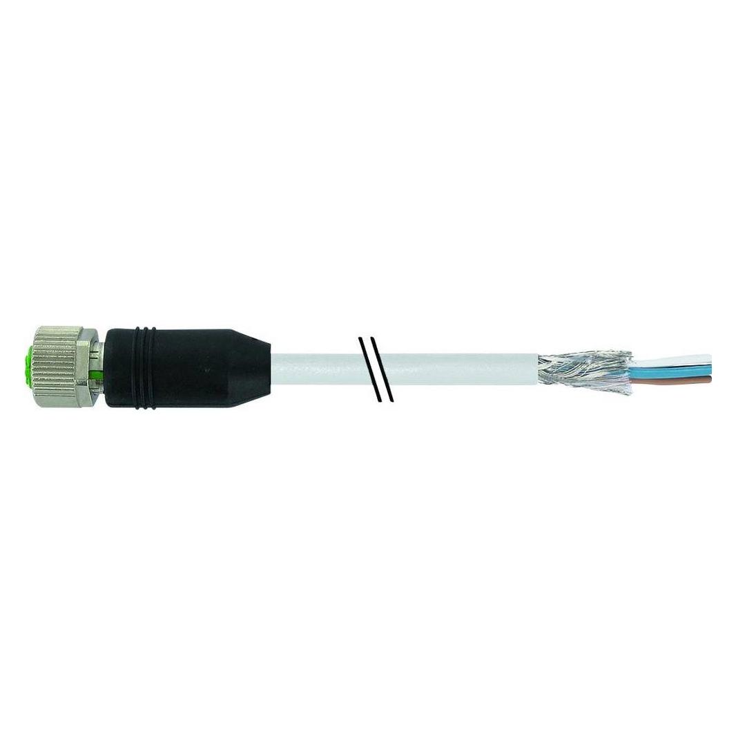 Murr Elektronik M12 Bu. ger. geschirmt mit freiem Ltg.-ende PUR-OB 4x0.34 geschirmt 3m (7000-13201-3310300)