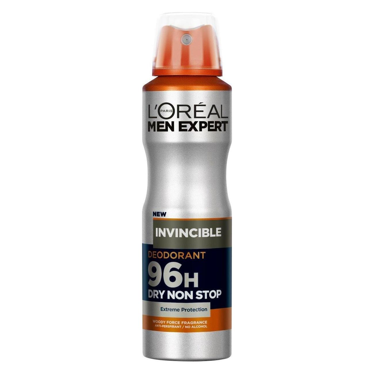 L'Oréal Paris L'Oreal - Men Expert Invincible Anti-Perspirant Deodorant Spray 150Ml (Spray, 150 ml) (3600523596065)