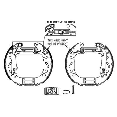Hella Bremsbackensatz [Hersteller-Nr. 8DB355005-131] für Fiat