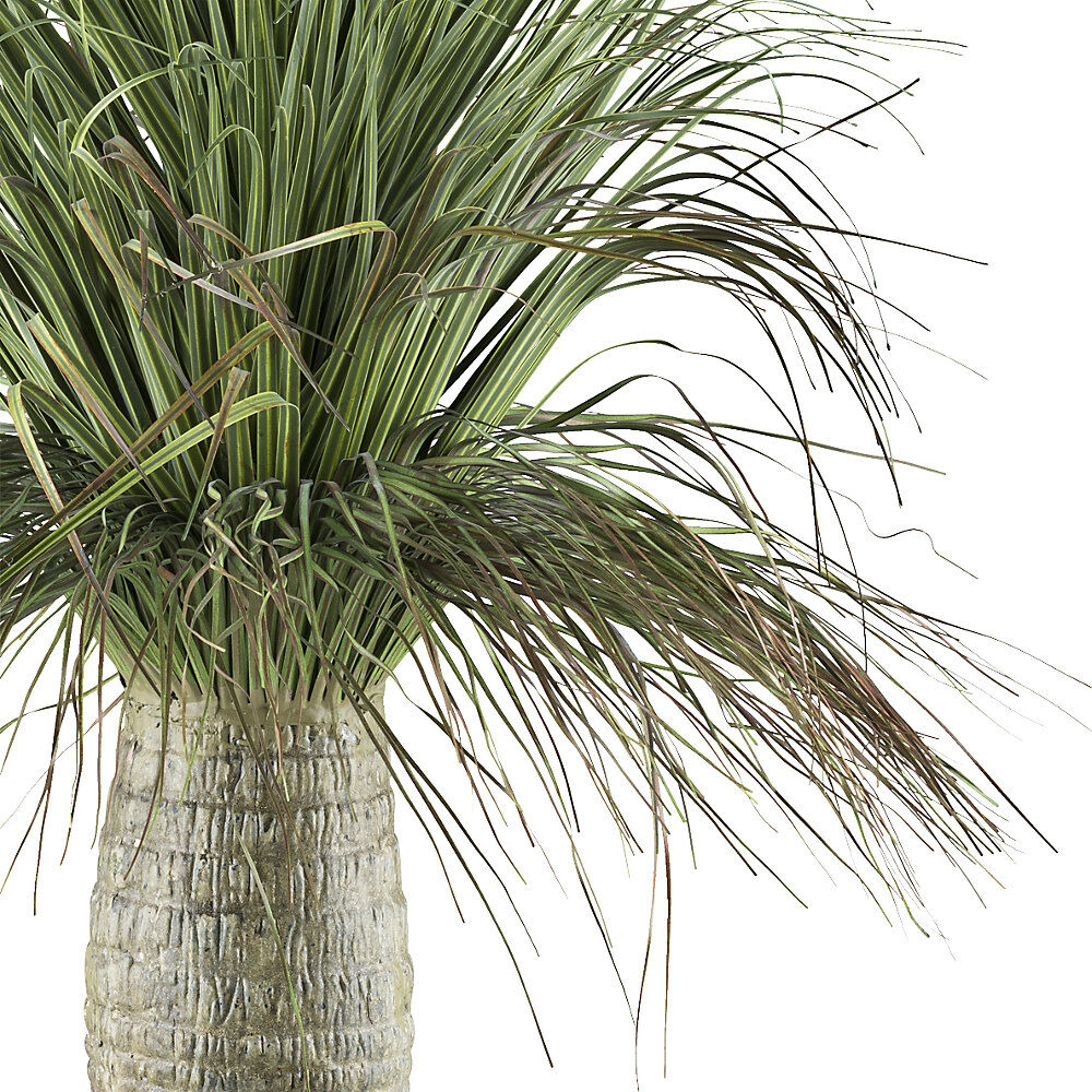 kaiserkraft Künstliche Pflanze Beaucarnea, Kunststofftopf, Höhe 600 mm
