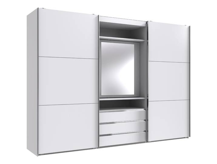 Kleiderschrank Mora weiss Holzwerkstoff B 300 cm