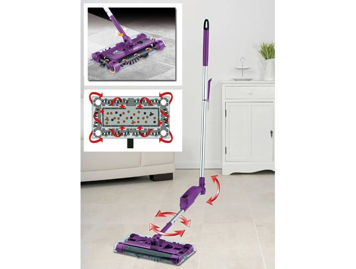 Swivel Sweeper – kabelloser Akku-Besen, Lila