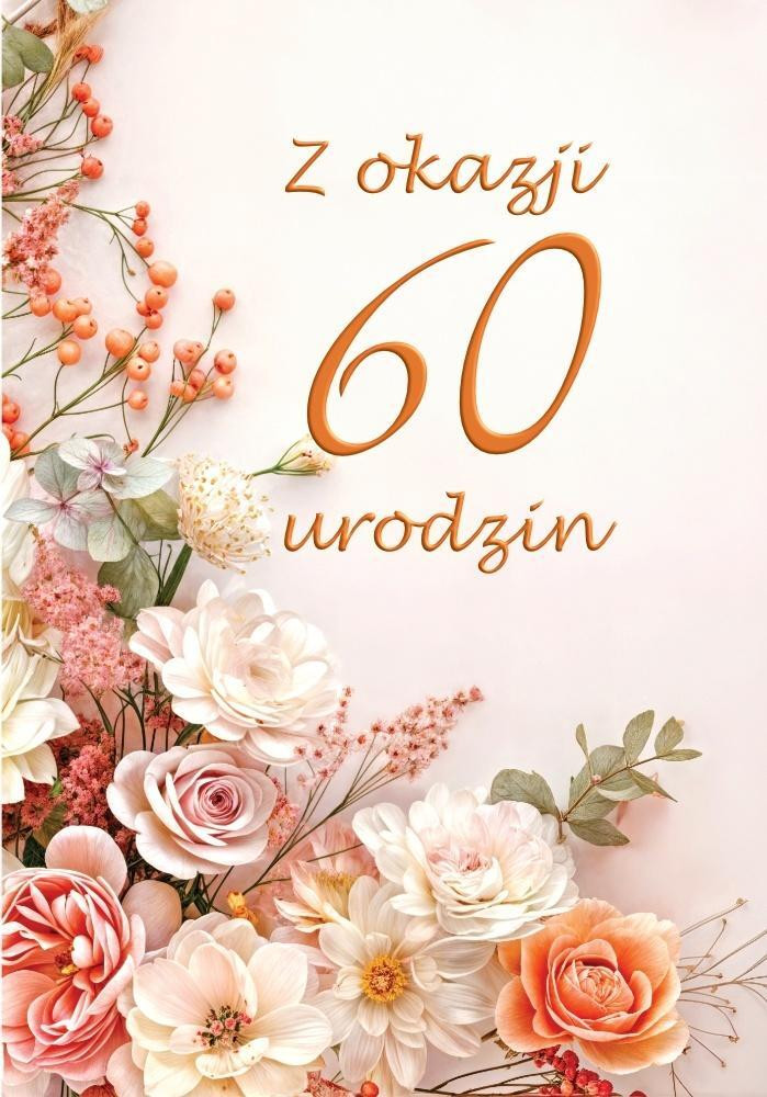 Trend Felicitatiekaart voor een 60e verjaardag