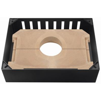 Kaminofen-Erweiterungssegmet JUSTUS "»E-Block«", schwarz, B:47,5cm H:17cm T:40cm, Stahl, Kaminofen-Erweiterungssegmente