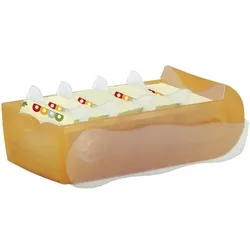 HAN Karteikasten »CROCO A7« A7 quer orange, 12.1x8.5x24.6 cm
