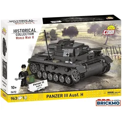 Cobi Historical Collection World War II 2672 Panzer III Ausführung H 2672