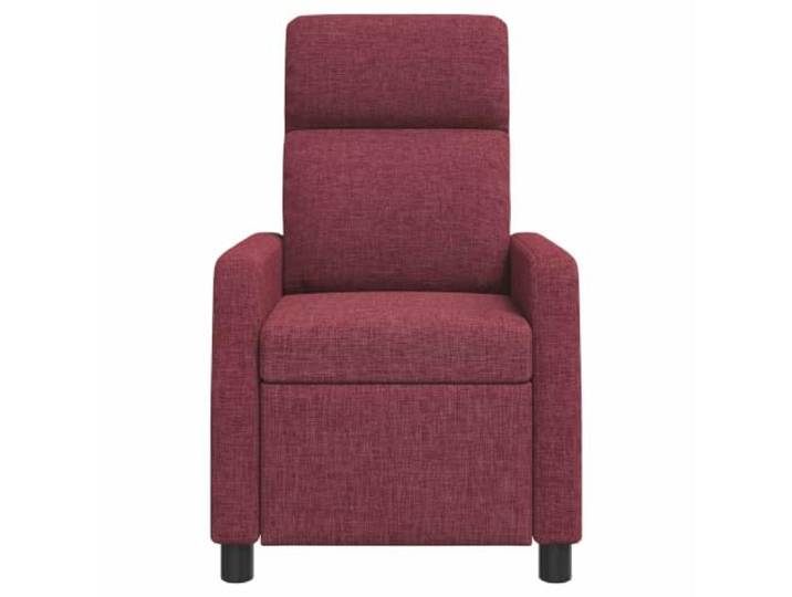 Sessel Recliner Rotwein 100% Polyester Verstellbar 115-160 Grad Verstellbare Neigung, flache Armlehne, Metallrahmen und Holzwerkstoff, pflegeleicht, modernes Design