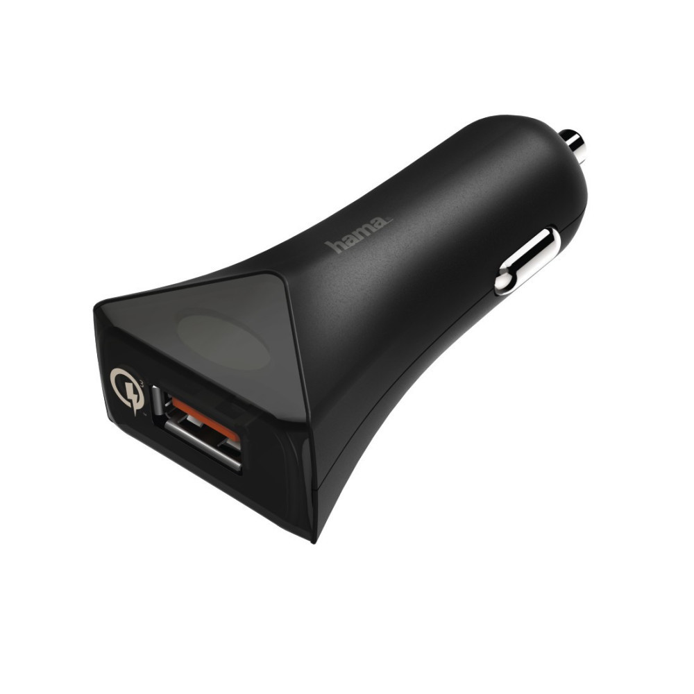 Hama Qualcomm Quick Charge 3.0 USB auto lader, zwart