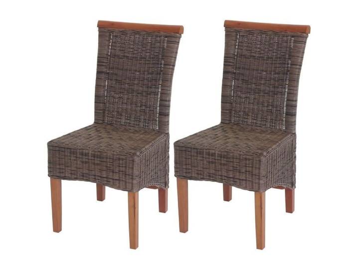 2x chaise de salle à manger Savona fauteuil rotin - sans coussin