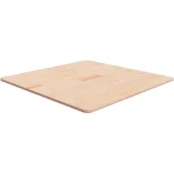 vidaXL Tischplatte Quadratisch 80x80x1,5 cm Eichenholz Unbehandelt