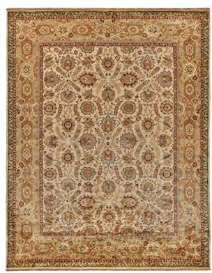 Exquisite Rugs Polonaise hand-knotted New Zealand Wool Cream Area Rug