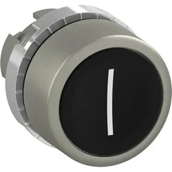 ABB P9MPNNG028 Drucktaster flach schwarz “I“, Metall, tastend, nicht beleuchtbar 1SFA187111R9506