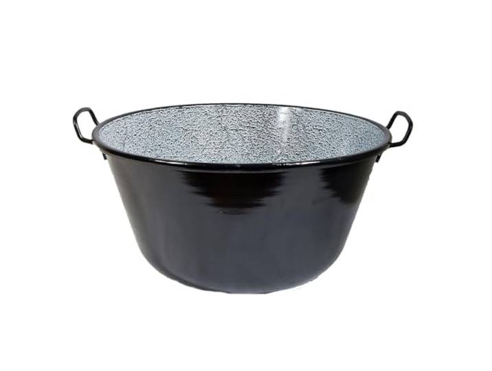 50L Ungarischer Topf Emaille mit Griffe Hordentopf für 50-55 Personen