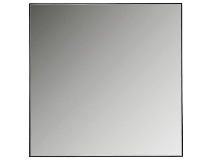 Linea Natura Wandspiegel, Anthrazit, Metall, Glas, 85x85x3.7 cm, Spiegel, Wandspiegel