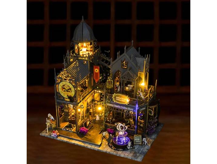 Kit d'assemblage de maison de poupée Miniature en bois, cadeau pour enfants, adolescents et adultes
