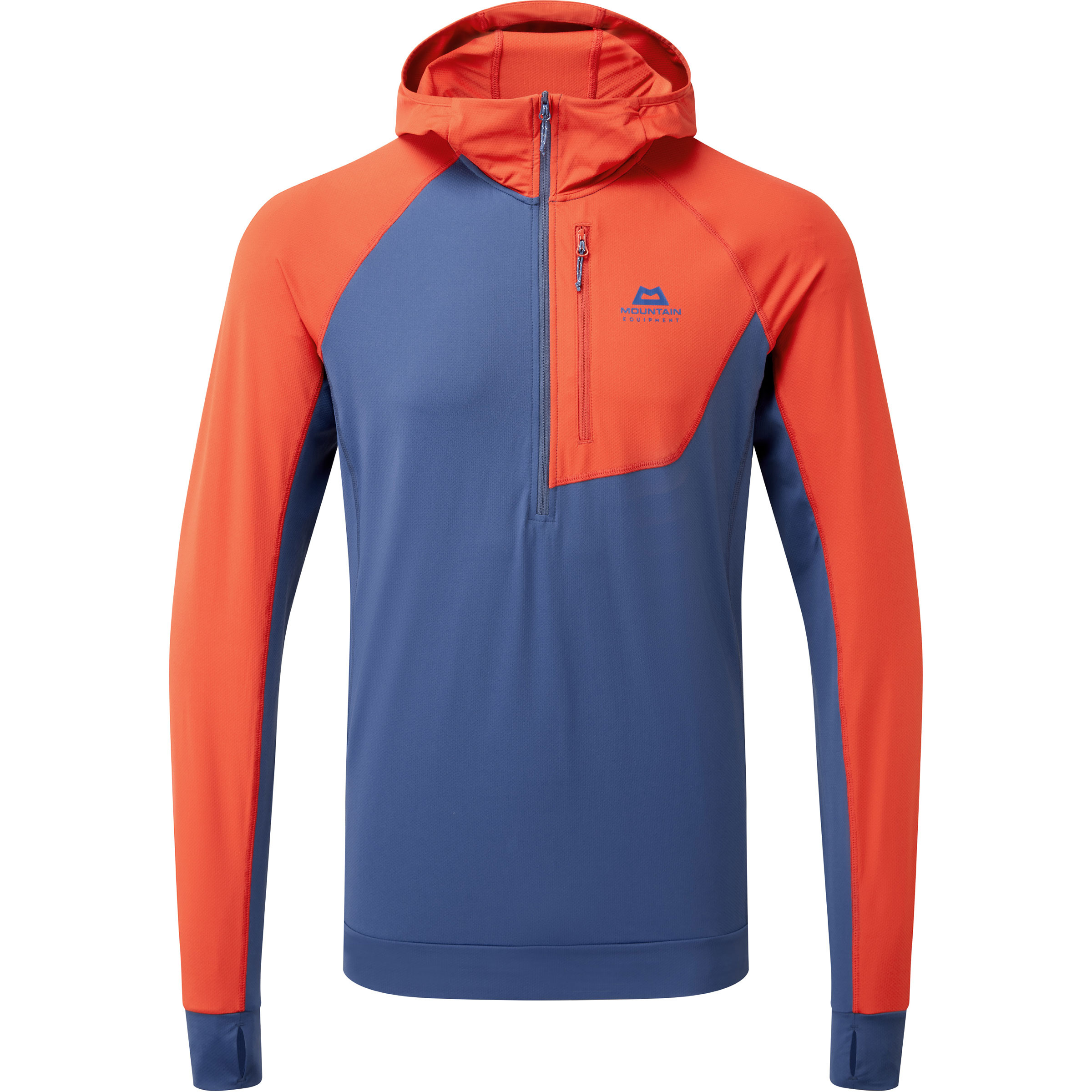 Mountain Equipment Aiguille Herren Hoodies blau Größe M Alpinklettern | Bouldern | Sportklettern Schnell trocknend