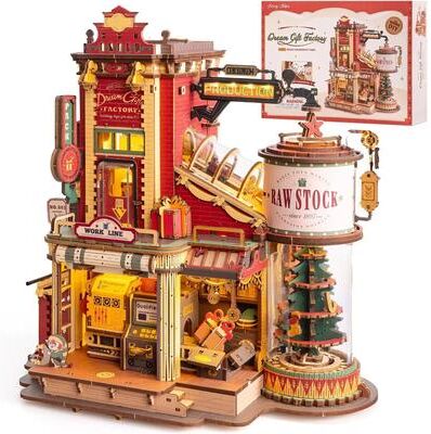 Uplifted Finds Robotime Rokr Wooden Music Box Christmas Dream Puzzle Kit Robotime Rokr Wooden Music Box Christmas Dream Puzzle Kit
