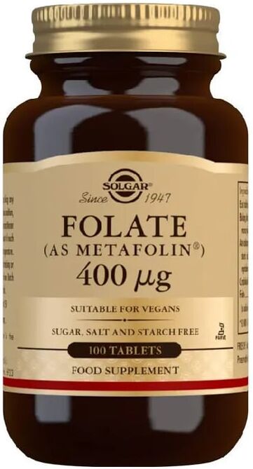 Solgar Folate Metafolin 400 mcg 100 Tabs