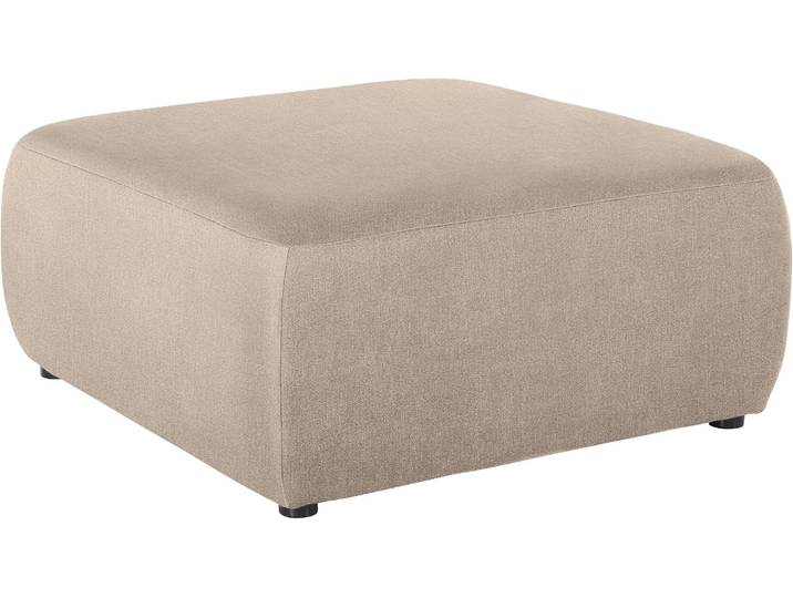 Hocker DOMO COLLECTION Cesena modern, zeitlos und bequem , beige, B:88cm H:39cm T:88cm, Hocker, Polsterhocker