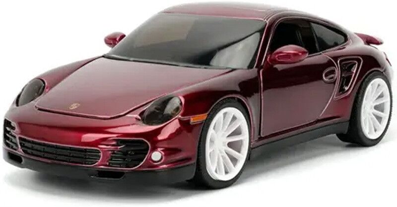 Jada Toys Miniature 1:24 Porsche 911 (997) turbo metallic violet pink slips 2007 - Jada