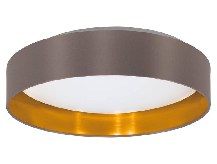 Eglo 99542 MASERLO 2 LED Plafonnier 20W Ø380mm Blanc Cappuccino Or blanc chaud