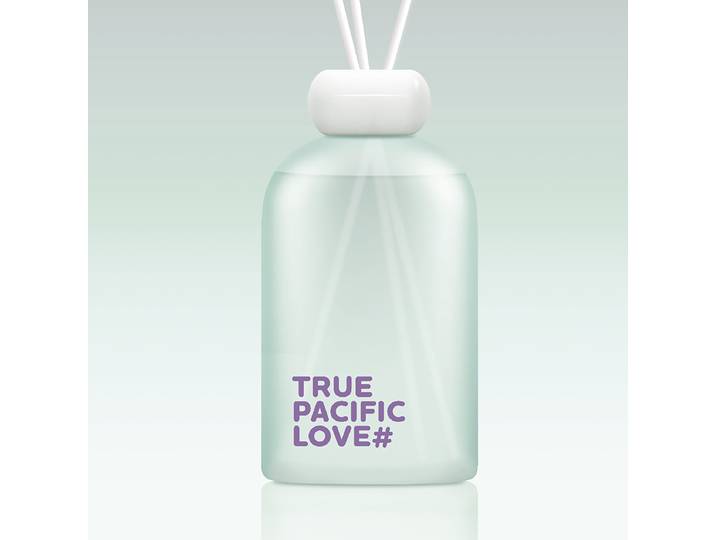 Parfum MELLOW MOOD True Pacific Love Turquoise/Turquoise Parfum d’ambiance, verre, Polyester 9 x 29 x 9cm
